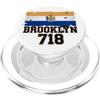 Urban Area Code Streetwear Supply Brooklyn 718 Codice Area Bandiera NYC Borough Pride Grunge PopSockets PopGrip per MagSafe