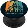 Estate | Sole | Mare Cebù Palme Isola Filippine Sud-Est Asiatico Souvenir Regalo PopSockets PopGrip Adesivo