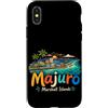 Marshall Islands Souvenir Gift Custodia per iPhone X/XS Regalo disegnato a mano del punto di riferimento di viaggio delle Isole Marshall Majuro