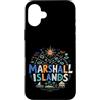 Marshall Islands Souvenir Gift Custodia per iPhone 16 Plus Regalo di riferimento disegnato a mano del ricordo di viaggio delle Isole Marshall