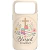 Teacher & Classroom Co. Custodia per iPhone 17 Pro Max Libri floreali per insegnanti cristiani Apple Faith Blessing