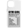 Funny Nutrition Facts Fitness Workout Custodia per iPhone 14 Palestra Ragazza Fatti nutrizionali Allenamento Fitness Divertente