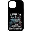 22 Years Old Gamer Birthday Gifts Appare Custodia per iPhone 15 22 ° compleanno Gamer Level 22 Videogiochi sbloccati