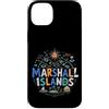 Marshall Islands Souvenir Gift Custodia per iPhone 14 Plus Regalo di riferimento disegnato a mano del ricordo di viaggio delle Isole Marshall