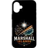 Marshall Islands Souvenir Gift Custodia per iPhone 16 Plus Souvenir da viaggio vintage delle Isole Marshall