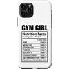 Funny Nutrition Facts Fitness Workout Custodia per iPhone 11 Pro Palestra Ragazza Fatti nutrizionali Allenamento Fitness Divertente