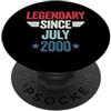 Legendary Since Birthday COLLECTION Legendary Since July 2000 PopSockets PopGrip Adesivo