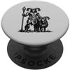 Demonique Tees and Infernal Portrait Gif Il guardiano demoniaco Azazel e il suo compagno di capra PopSockets PopGrip Adesivo