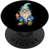 Garguydesignco Nasty gnomo adorabile malvagio piccolo ragazzo dito medio divertente PopSockets PopGrip Adesivo