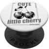 Lustige Sprüche für Frauen Geburtstag Fr Ciliegie, motivo frutti di ciliegia, simpatico e divertente PopSockets PopGrip Adesivo