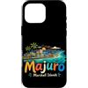 Marshall Islands Souvenir Gift Custodia per iPhone 16 Pro Max Regalo disegnato a mano del punto di riferimento di viaggio delle Isole Marshall Majuro