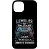 22 Years Old Gamer Birthday Gifts Appare Custodia per iPhone 13 22 ° compleanno Gamer Level 22 Videogiochi sbloccati