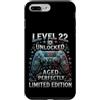 22 Years Old Gamer Birthday Gifts Appare Custodia per iPhone 7 Plus/8 Plus 22 ° compleanno Gamer Level 22 Videogiochi sbloccati