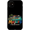 Marshall Islands Souvenir Gift Custodia per iPhone 11 Regalo disegnato a mano del punto di riferimento di viaggio delle Isole Marshall Majuro