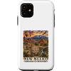 Atomic Gorilla Custodia per iPhone 11 Nuovo Messico Acquerello Paesaggio Southwest Viaggi Design