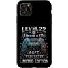 22 Years Old Gamer Birthday Gifts Appare Custodia per iPhone 11 Pro Max 22 ° compleanno Gamer Level 22 Videogiochi sbloccati