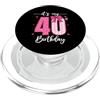 Myassil Fiocco divertente per festa di compleanno con scritta It's My 40th Birthday (lingua italiana non garantita) PopSockets PopGrip per MagSafe