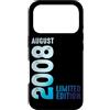 Birth Since August 2008 Retro Vintage Ye Custodia per iPhone 17 Pro Agosto 2008 Anno 2008 Retro 2008 Vintage Edizione Limitata