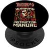 Warning Dystopia 1984 era un avvertimento non un manuale di istruzioni PopSockets PopGrip Adesivo