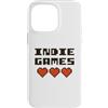 Indie Games Lovers Custodia per iPhone 14 Pro Max Giochi Indie - Pixel Art Cuore Revival Style