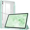 FINTIE Custodia per Samsung Galaxy Tab S10+ Plus/S9 FE+ Plus/S9+ Plus 12.4 Pollici 2023 con S Pen Holder, Leggero Trasparente Cover Posteriore con Bordo Antiurto, Auto Sveglia/Sonno, Verde Chiaro