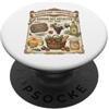 Lakelandwholesale1 Shirt Company Alimentari Francesi, drogheria alimentari Epicerie Fine Est 1898 Vintage Food PopSockets PopGrip Adesivo