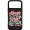 Teacher & Classroom Co. Custodia per iPhone 17 Pro Max Matita Western Teacher Apple Bow Cowgirl Classroom Mood