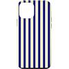 Y2K Retro Aesthetic Stripes Pattern Desi Custodia per iPhone 12 mini Y2K Blu Navy, Burro Giallo Striscia Bella Vintage Estetica