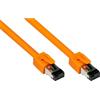 Alcasa 8080-050O Cavo di rete 5 m Cat8.1 S/FTP (S-STP) Arancione (8080-050O)