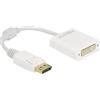 Delock Adattatore video Delock - DisplayPort (M) collegato a DVI-I (W)