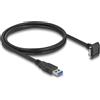 DELOCK USB 5Gbps Kabel USB TypA St zu USB Micro-B St 18mm sw