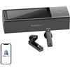 Timekettle Cuffie wireless professionali per traduzione TIMEKETTLE X1, fino a 5 lingue simultaneamente, traduttore AI in bulgaro e altri 45 lingue, ANC, 8 ore di autonomia, Grigio