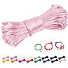 CAMAL 2,5mm Filo per Braccialetti, Fili Nylon per Braccialetti 10m Filo Nylon Cordoncino per Collane Fai Da Te, Cordino per Braccialetti, Gioiello, Perline, Artigianato (Rosa)