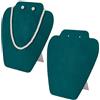 FINGERINSPIRE 2 Pezzi Espositore per Collane di Gioielli In Velluto Altezza 195mm Supporto per Orecchini e Ciondoli Verde Scuro Moo di Manichino Espositore per Collane Espositore per Gioielli