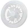 Generico Lampada a ventola E27 Luce soffitto elettrica silenziosa Lampadina LED efficiente dal punto di energetico con brezza dolce Facile installazione per studio e sala da pranzo
