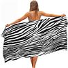 Surwin Telo Mare Grande, Asciugamano da Spiaggia in Microfibra - Asciugamano Asciuga Rapidamente, 3D Mimetico Stampa Multi Telo Mare per Lestate Feste Bagno Viaggi (Zebra,150x180cm)