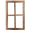 UNUS Nature by Kolibri Finestra decorativa in legno, cornice per finestra in design vintage, cornice rettangolare 50 x 32 x 2 cm