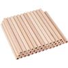 OLYCRAFT 40 bastoncini di legno cavi rotondi da 200 x 15 mm, con foro da 8 mm, aste rotonde in legno di faggio non finito, per progetti artistici fai da te
