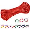 CAMAL 2,5mm Filo per Braccialetti, Fili Nylon per Braccialetti 10m Filo Nylon Cordoncino per Collane Fai Da Te, Cordino per Braccialetti, Gioiello, Perline, Artigianato (Rosso)
