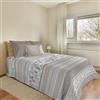 PENSIERI DELICATI Copriletto 220x280 cm, Telo Singolo 100% Cotone Pique, Ideale Come Telo Arredo, Coperta Salva Letto 1 Piazza e Mezza, Fantasia BauBau Beige, 100% Made in Italy