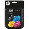 HP 6L6S6UE multipack originale Nero, Ciano, Magenta, Giallo 280 copie conf 2 cartucce