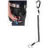 Generic Cordino a spirale elastico da pesca con moschettone clip durevole ad alta elasticità per campeggio all'aperto alpinismo escursionismo facile da ingranaggi