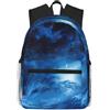 Tamiger Blue Galaxy Print Unisex Leggero Casual Comfort Zaino Quotidiano Lavoro Viaggi Escursioni Pendolari