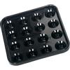 NESTINGHO Vassoio Accessorio Affidabile per Organizzare Palle da Biliardo 57mm in Plastica Nera Porta Palline da Biliardo per Casa e Club Professionali e Amatoriali