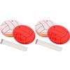 CHILDWEET Portachiavi Riflettente a Forma di Pallavolo 6cm in PVC per Sicurezza Notturna e Ciclismo, Set da 12 Pezzi per Zaini Studenti Alta visibilità e Design alla Moda