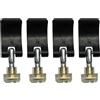 Générique Trekking Pole Lock Replacement, Walking Stick Clip, Climbing Pole Buckle, Durevole Fastener con viti Dute, Design anti-slittamento, per Hiking, Camping, Backpacking More
