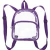 TIKODIDA Zaino Mini Trasparente in Pvc per Doppie Spalline, Multifunzionale per Sport All'aperto e Viaggi, Design Resistente e Leggero