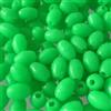 Tufgo 100 perline da pesca luminose in plastica morbida, ovali, galleggianti per pesca notturna, 3-12 mm (6 x 8 mm)