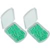 FRCOLOR Stopper Galleggiante Pesca in Silicone U Forma Connettore Leggero per Galleggianti, 2 Scatole da 60 Pezzi, Accessorio per Lenza e Pesca alla Trota