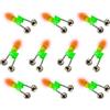 GMBYLBY Luci da Pesca a LED Luminose Allarme avviso per morsi Canna da Pesca Notturna a LED con campanelli Gemelli Indicatori per Pescatori Campane per Canna Resistenti con luci Punta